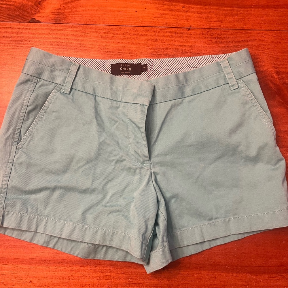 J. Crew Women's Light Blue Chino Shorts